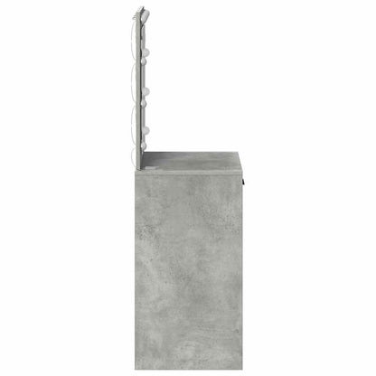 Schminktisch Beton Grau 50 x 41 x 135 cm Holzwerkstoff