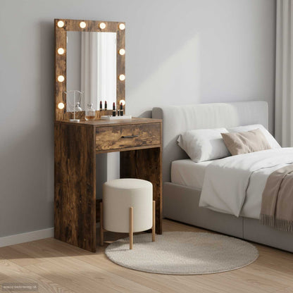 Schminktisch Geräucherte Eiche 50 x 41 x 135 cm Holzwerkstoff