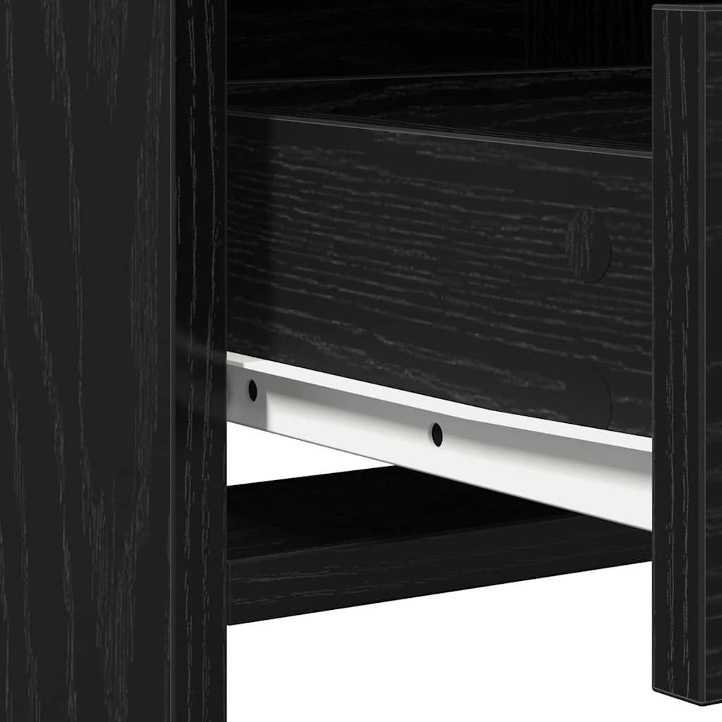 vidaXL Hochboard Schwarze Eiche 40 x 41 x 135 cm Holzwerkstoff