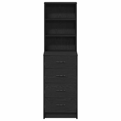 vidaXL Hochboard Schwarze Eiche 40 x 41 x 135 cm Holzwerkstoff