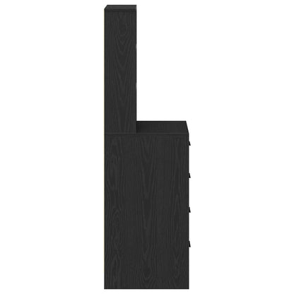 vidaXL Hochboard Schwarze Eiche 40 x 41 x 135 cm Holzwerkstoff