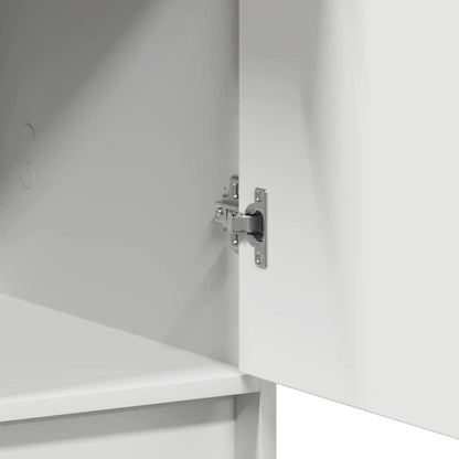 Highboard mit Schubladen Weiß 40 x 40,5 x 135 cm Holzwerkstoff