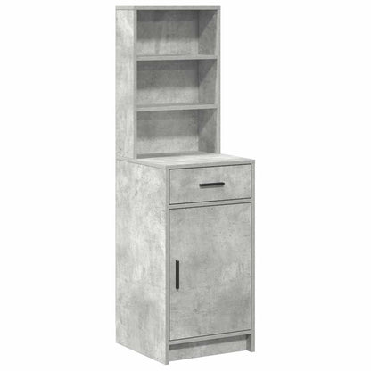 Highboard Beton Grau 40 x 40,5 x 135 cm Holzwerkstoff