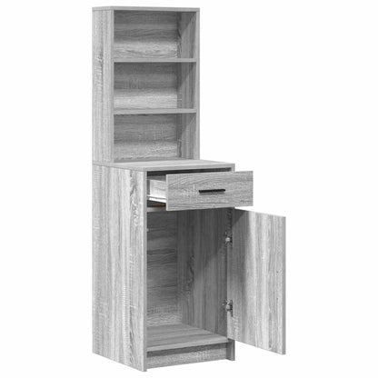 Highboard Graues Sonoma 40 x 40,5 x 135 cm Holzwerkstoff