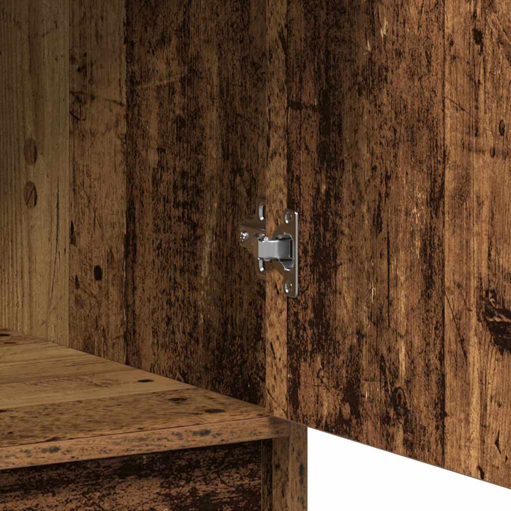 vidaXL Highboard Altholz 40 x 40,5 x 135 cm Holzwerkstoff