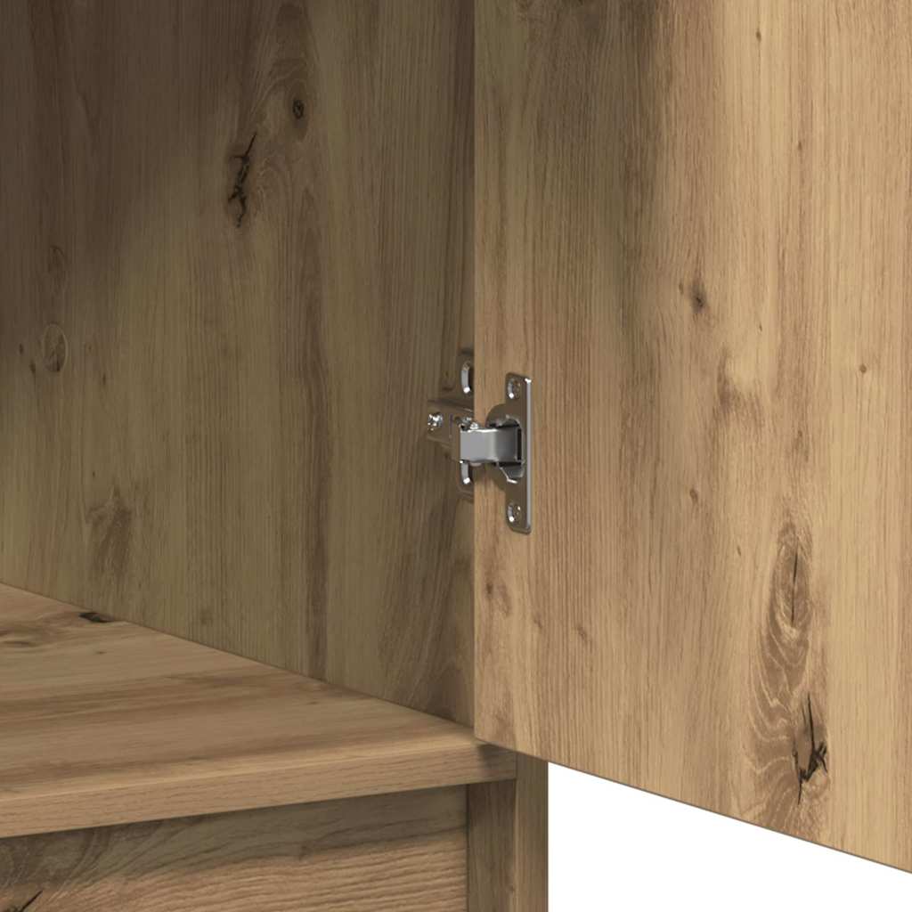 vidaXL Highboard Artisan-Eiche 40 x 40,5 x 135 cm Holzwerkstoff