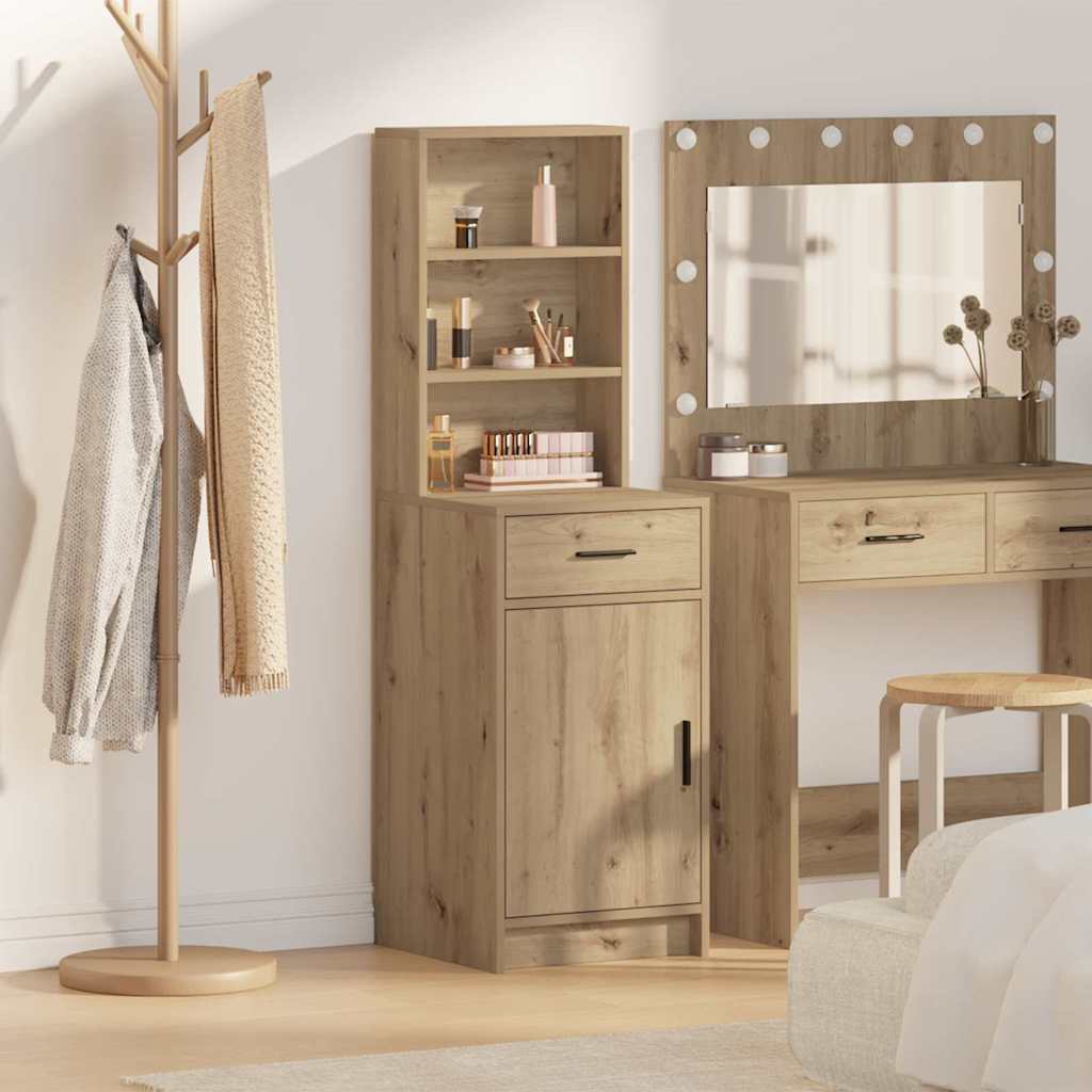 vidaXL Highboard Artisan-Eiche 40 x 40,5 x 135 cm Holzwerkstoff