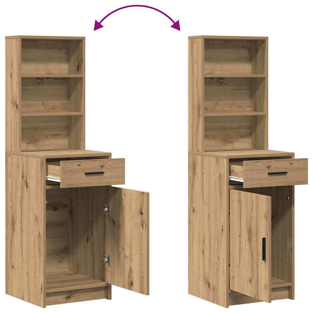 vidaXL Highboard Artisan-Eiche 40 x 40,5 x 135 cm Holzwerkstoff