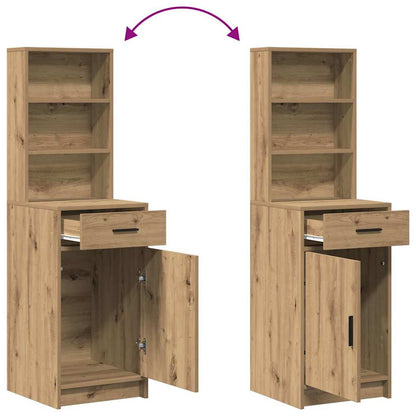 vidaXL Highboard Artisan-Eiche 40 x 40,5 x 135 cm Holzwerkstoff