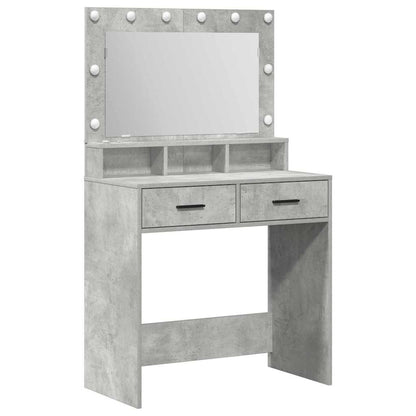 Schminktisch Beton Grau 79 x 41 x 135 cm Holzwerkstoff
