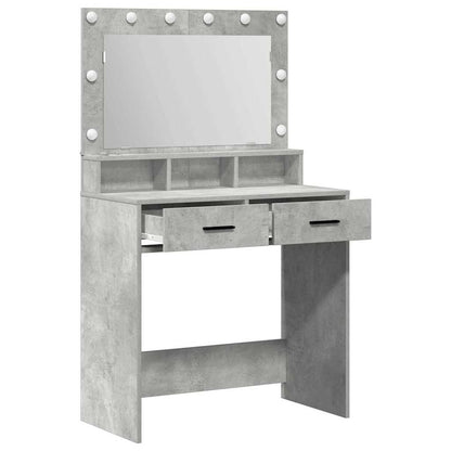 Schminktisch Beton Grau 79 x 41 x 135 cm Holzwerkstoff