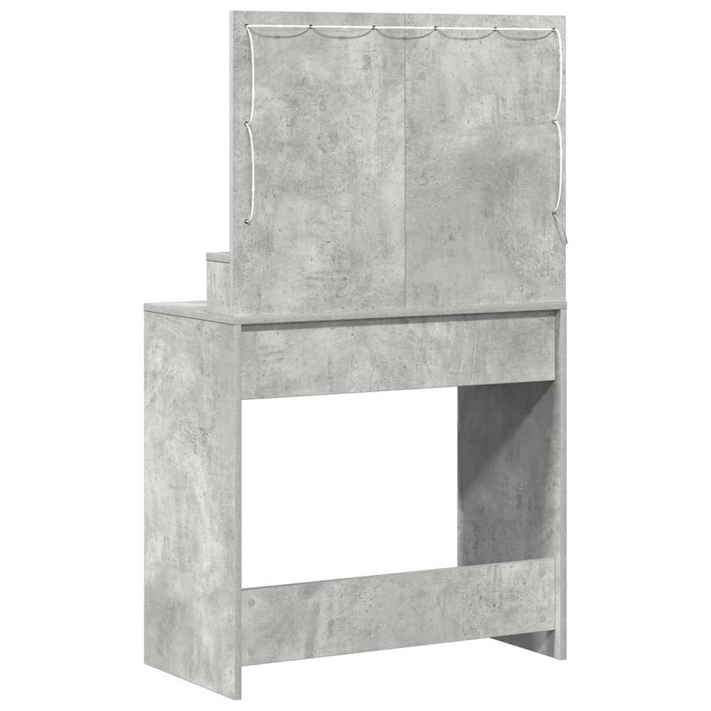 Schminktisch Beton Grau 79 x 41 x 135 cm Holzwerkstoff
