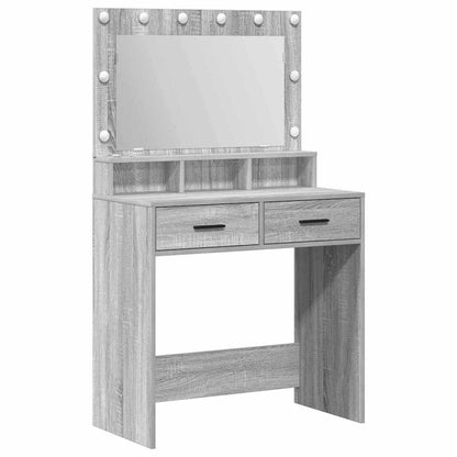 Schminktisch Graues Sonoma 79 x 41 x 135 cm Holzwerkstoff