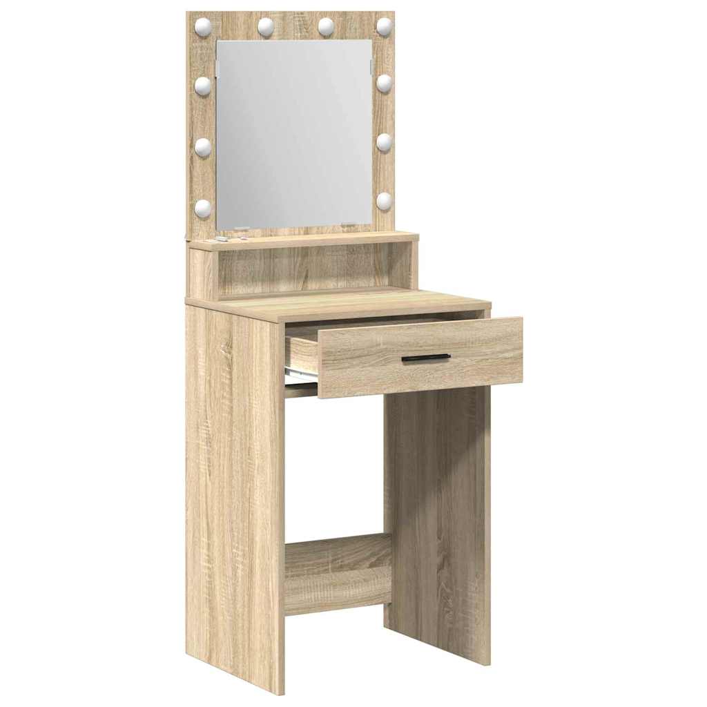 Schminktisch Sonoma-Eiche 50 x 41 x 135 cm Holzwerkstoff