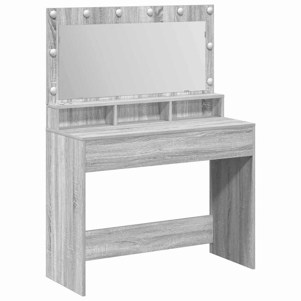 Schminktisch Graues Sonoma 100 x 41 x 135 cm Holzwerkstoff