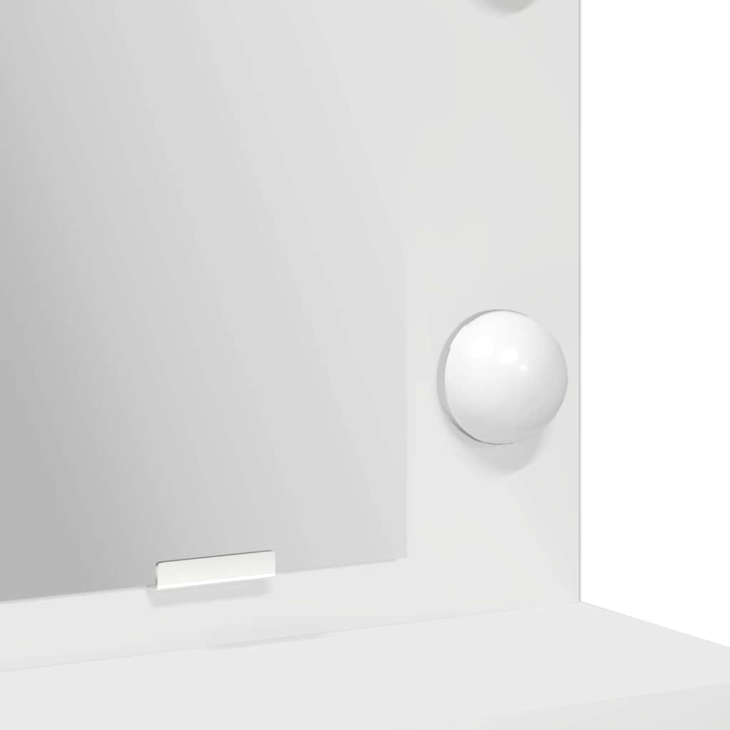 Schminktisch mit Regal Weiß 75,5 x 41 x 135 cm Holzwerkstoff