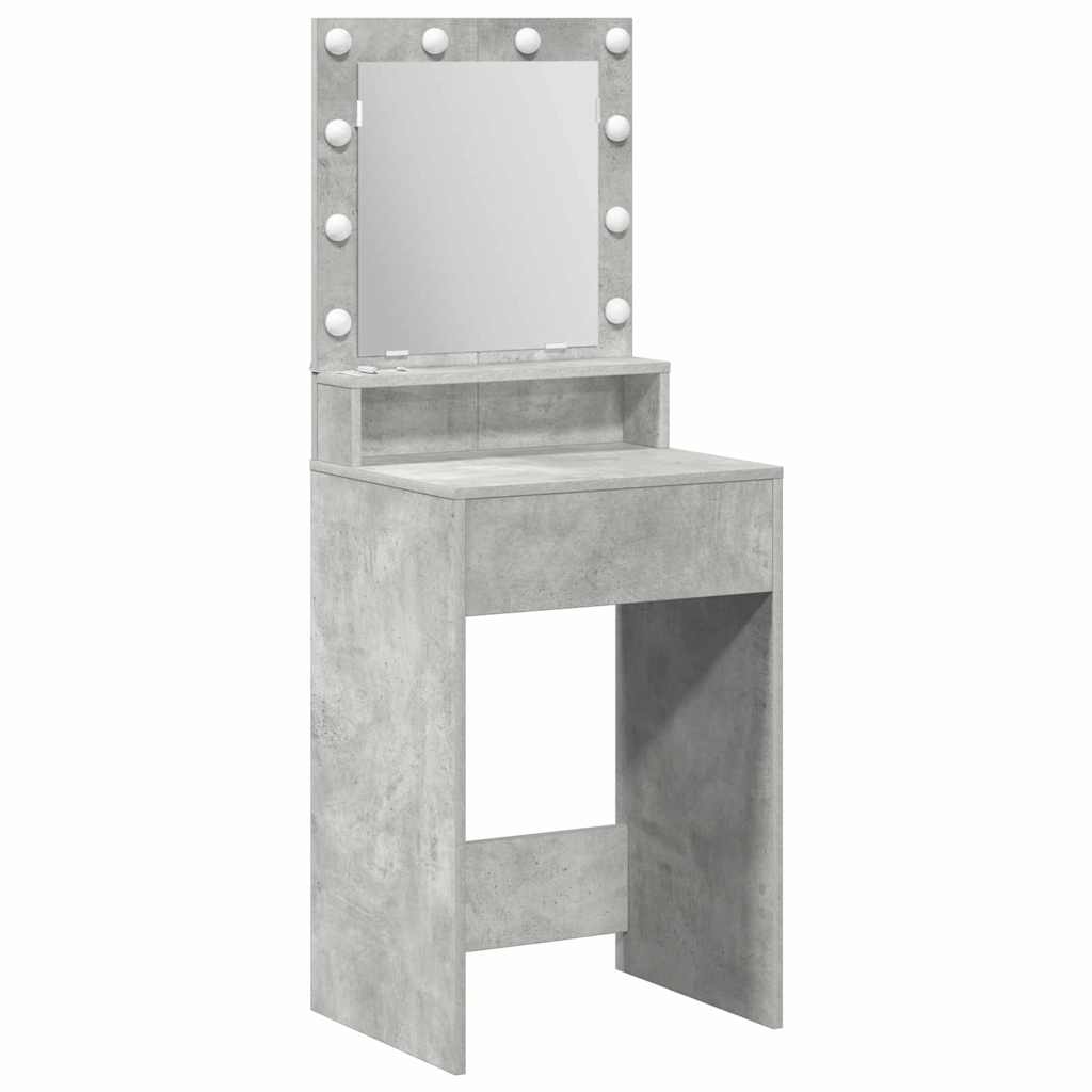 Schminktisch Beton Grau 50 x 41 x 135 cm Holzwerkstoff