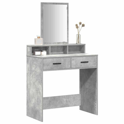 Schminktisch Beton Grau 79 x 41 x 140 cm Holzwerkstoff