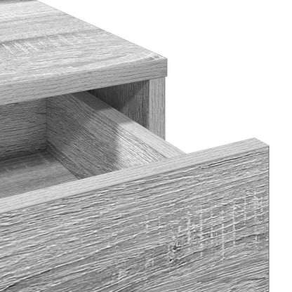 Schminktisch mit Schubladen Grau 50 x 41 x 140 cm Holzwerkstoff