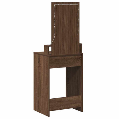 Schminktisch mit Speicher Braun 50 x 41 x 140 cm Holzwerkstoff