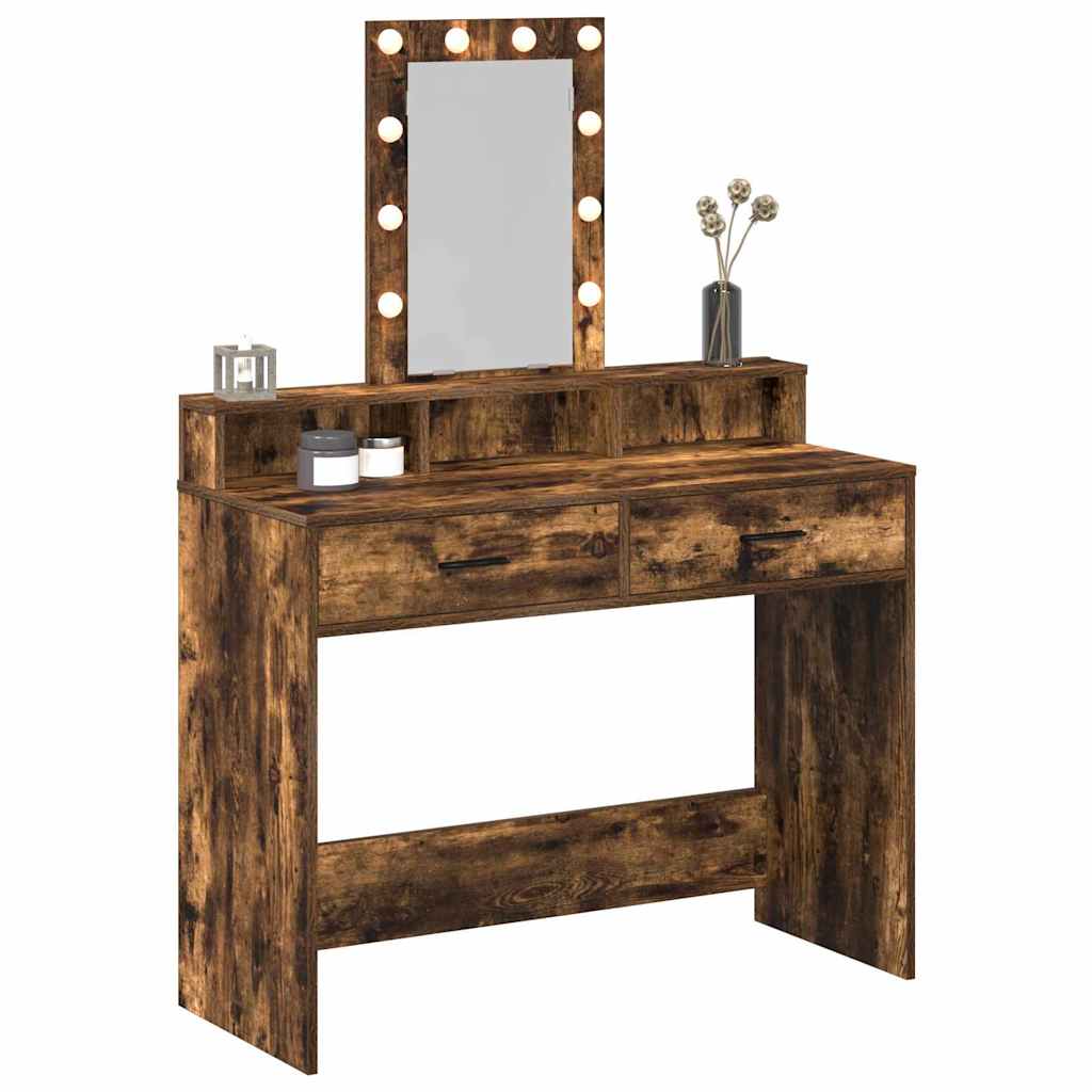 Schminktisch mit Speicher Braun 100 x 41 x 140 cm Holzwerkstoff