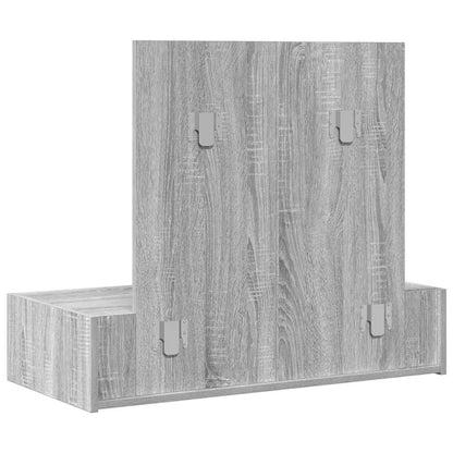 Schminktisch mit Schubladen Grau 83 x 40 x 70 cm Holzwerkstoff