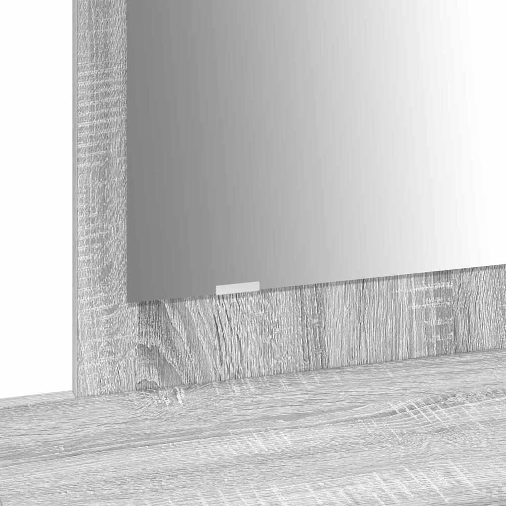 Schminktisch mit Schubladen Grau 100 x 40 x 70 cm Holzwerkstoff