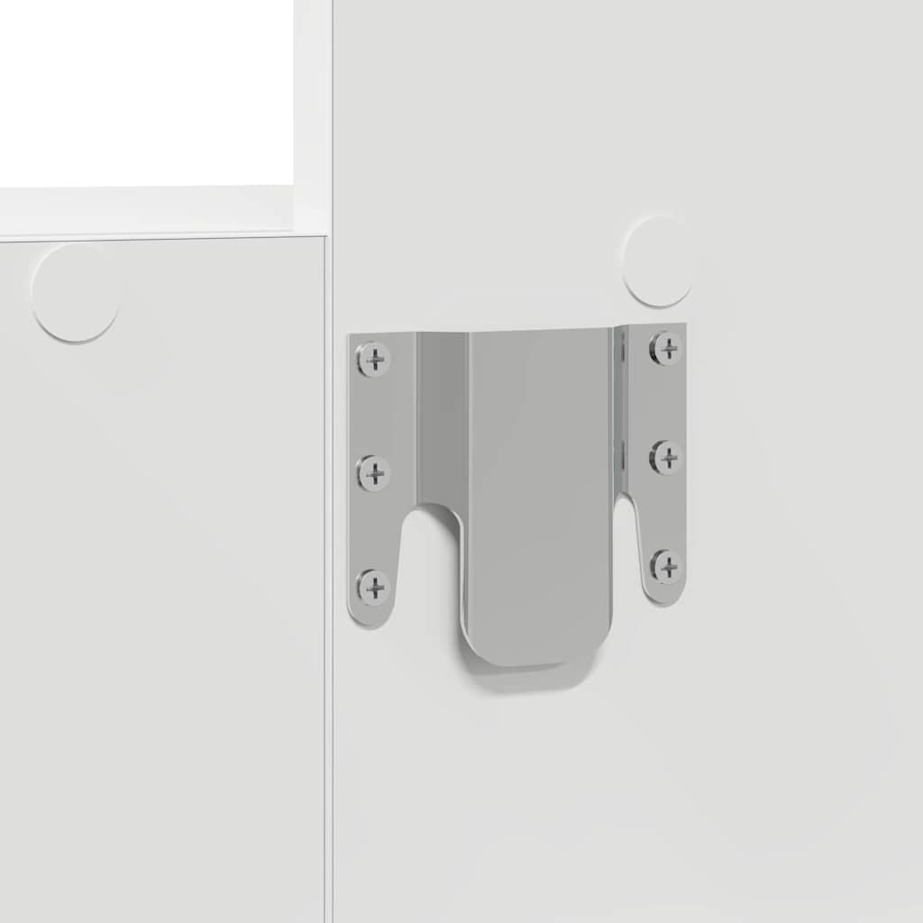 Schminktisch mit Schubladen Weiß 60 x 40 x 70 cm Holzwerkstoff