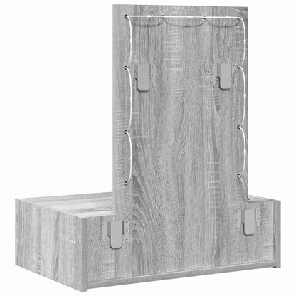 Schminktisch mit Schubladen Grau 60 x 40 x 70 cm Holzwerkstoff