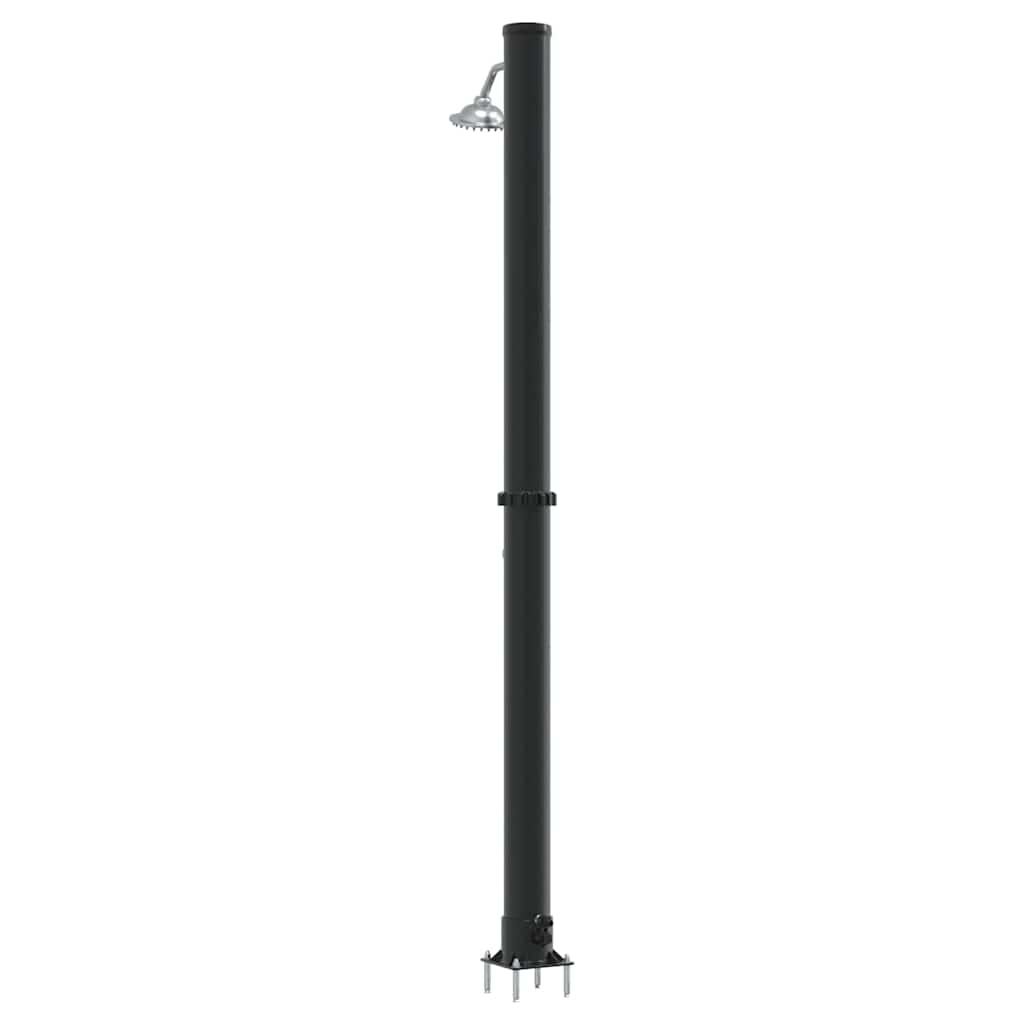 Außen Solardusche Schwarz 217 cm PVC und Aluminium