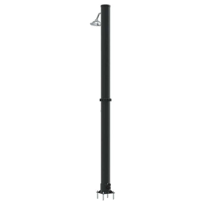 Außen Solardusche Schwarz 217 cm PVC und Aluminium