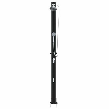 Außen Solardusche Schwarz 217 cm PVC und Aluminium