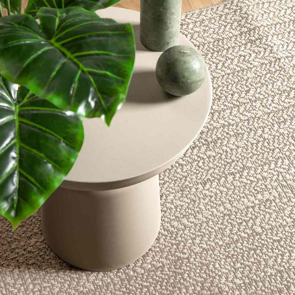vidaXL Teppich ZIZUR Creme 200 x 100 cm Polypropylen