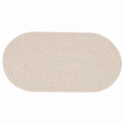 vidaXL Teppich ZIZUR Creme 200 x 100 cm Polypropylen