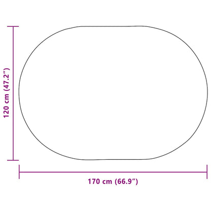 Teppich ZIZUR Creme 170 x 120 cm Polypropylen