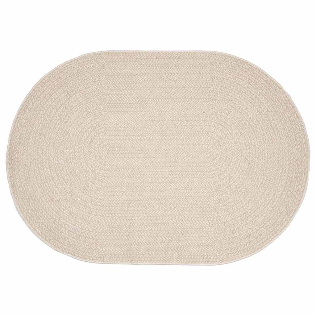 Teppich ZIZUR Creme 170 x 120 cm Polypropylen
