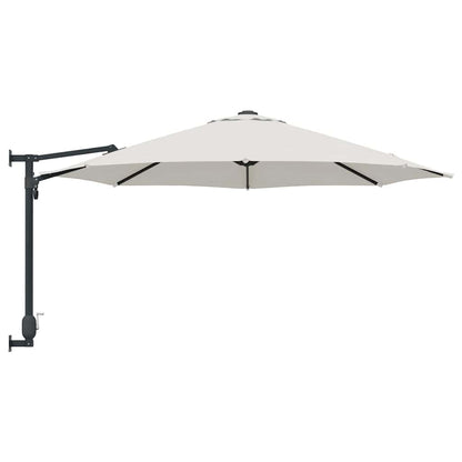 vidaXL Garten-Sonnenschirm Sand 248 x 248 x 148 cm Polyester und Stahl
