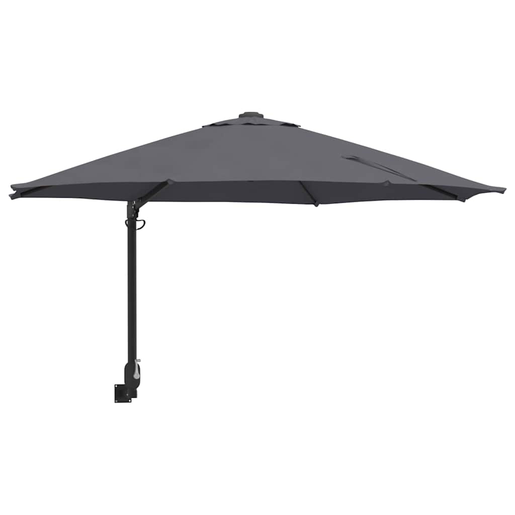 vidaXL Garten-Sonnenschirm Anthrazit 248 x 248 x 148 cm