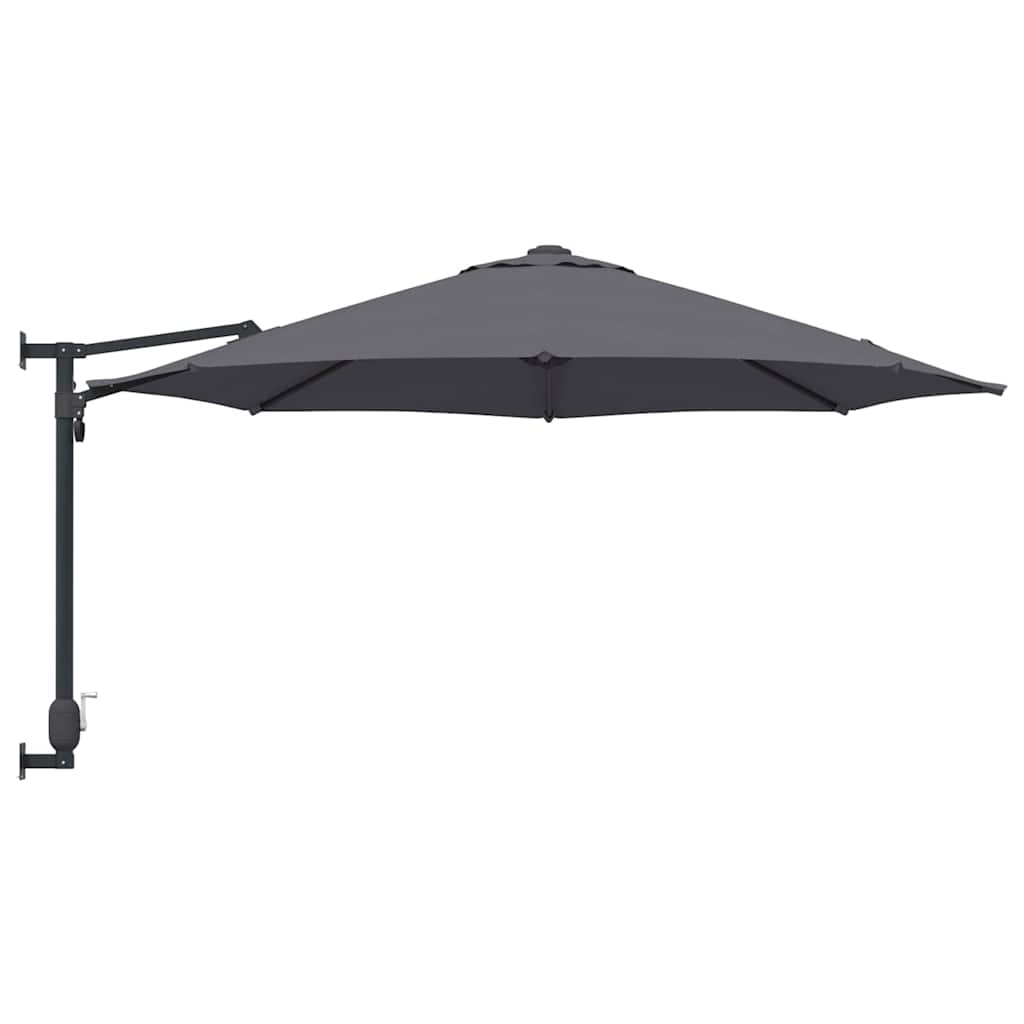 vidaXL Garten-Sonnenschirm Anthrazit 248 x 248 x 148 cm