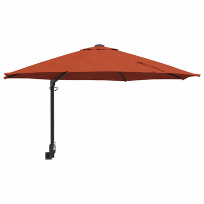 vidaXL Garten-Sonnenschirm Terrakotta 248 x 248 x 148 cm