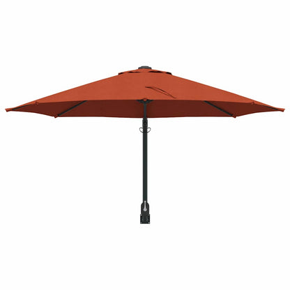 vidaXL Garten-Sonnenschirm Terrakotta 248 x 248 x 148 cm