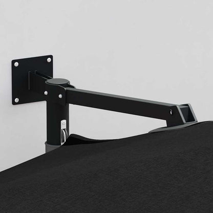 vidaXL Garten-Sonnenschirm Schwarz 248 x 248 x 148 cm
