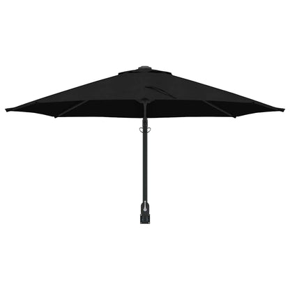 vidaXL Garten-Sonnenschirm Schwarz 248 x 248 x 148 cm