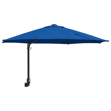 vidaXL Garten-Sonnenschirm Azurblau 248 x 248 x 148 cm