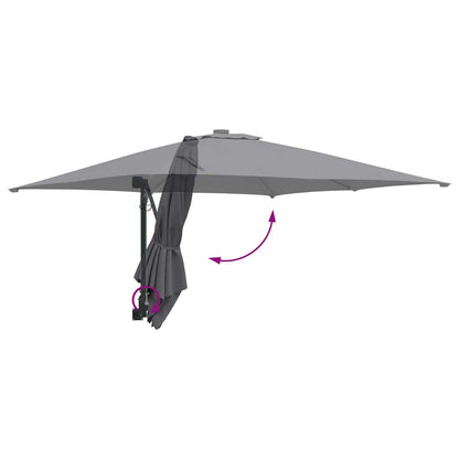 vidaXL Garten-Sonnenschirm Anthrazit 248,5 x 247,5 x 160 cm