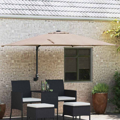 Garten-Sonnenschirm Taupe 248,5 x 247,5 x 160 cm