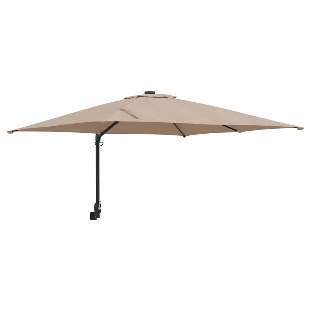 Garten-Sonnenschirm Taupe 248,5 x 247,5 x 160 cm
