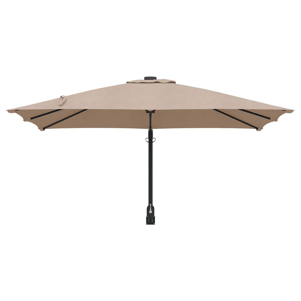 Garten-Sonnenschirm Taupe 248,5 x 247,5 x 160 cm
