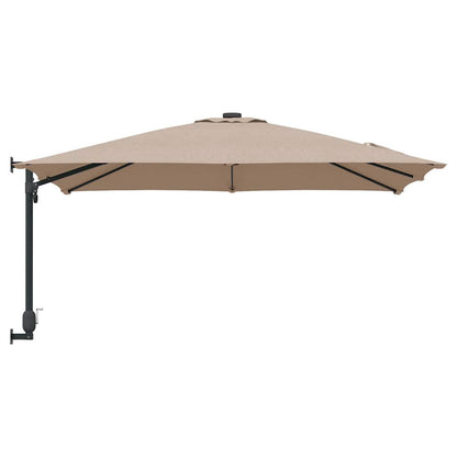 Garten-Sonnenschirm Taupe 248,5 x 247,5 x 160 cm