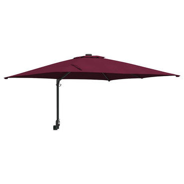 vidaXL Garten-Sonnenschirm Bordeauxrot 248,5 x 247,5 x 160 cm